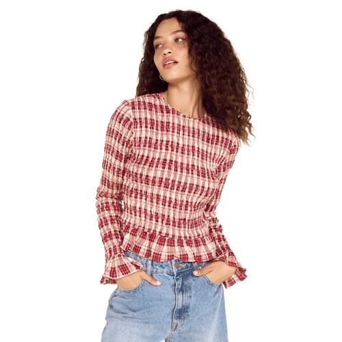 MINKPINK Anouk Shirred Top
